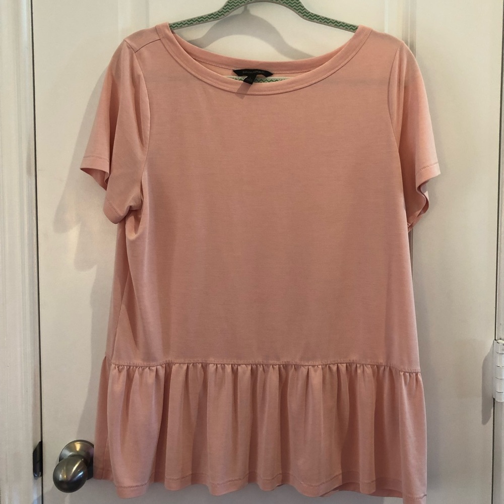 Banana Republic Dusty Rose Peplum Top - Size L